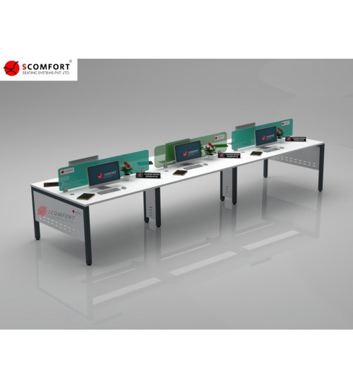 Scomfort SC-WRT 27 Sharing Workstation with Sandwich Glass Partition