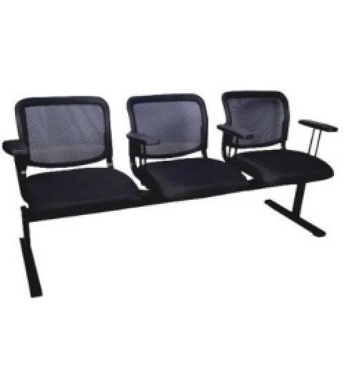 Scomfort SCW113 Waiting Seater With Cushion In Black Color
