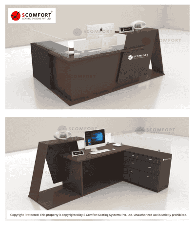 Reception and billing table for office, hospital, hotel, and more