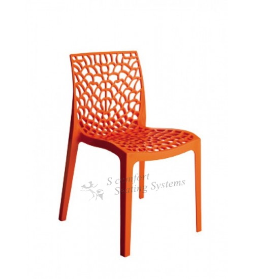 PLASTIC CHAIR WITHOUT HANDLE